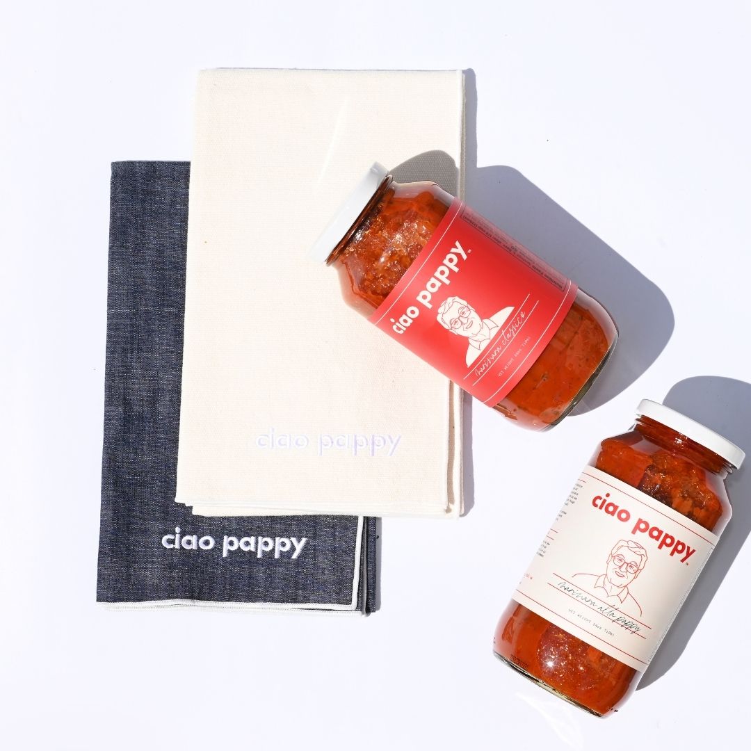 Ciao Pappy x Atelier Saucier Tea Towel Set - Knife Shift