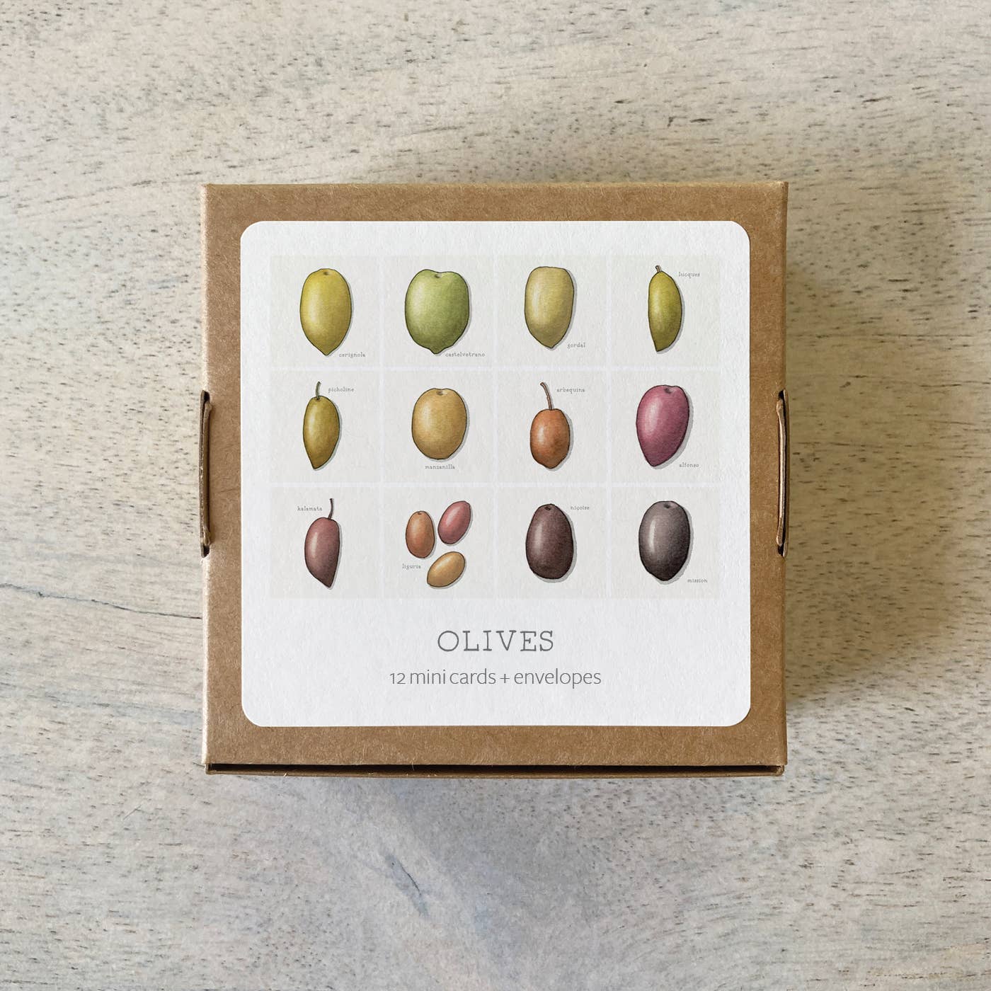 Mini Cards Set / Olives - Knife Shift