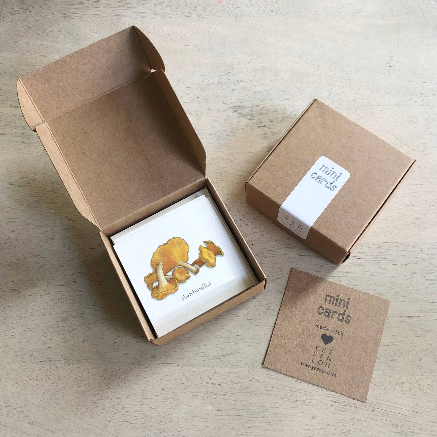 Mini Cards Set / Mushrooms - Knife Shift