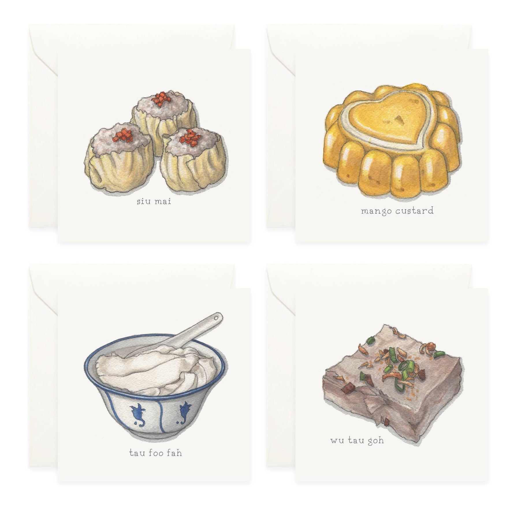 Mini Cards Set / Dim Sum - Knife Shift
