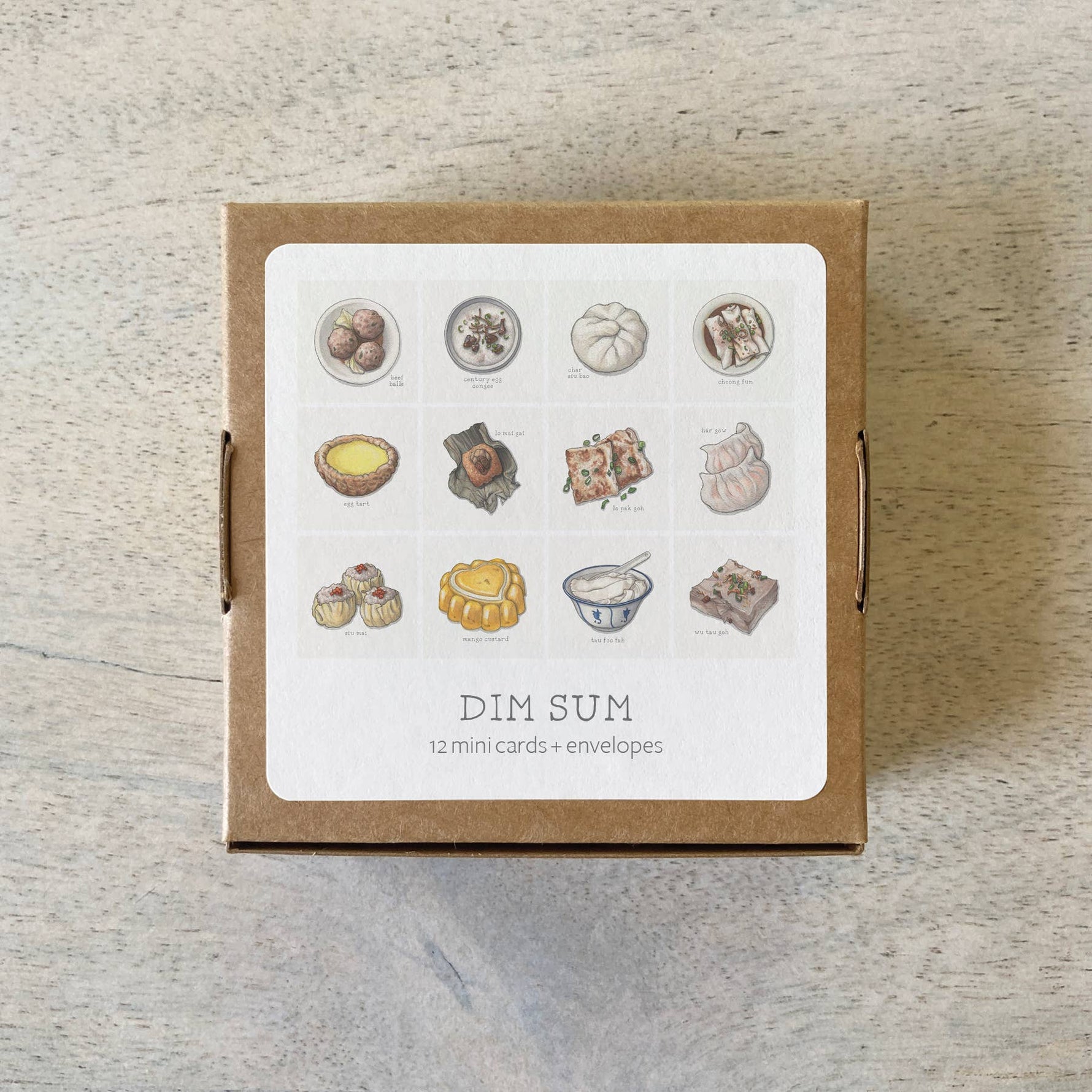 Mini Cards Set / Dim Sum - Knife Shift