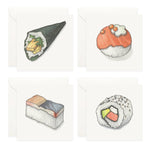 Mini Cards Set / Sushi . Maki - Knife Shift