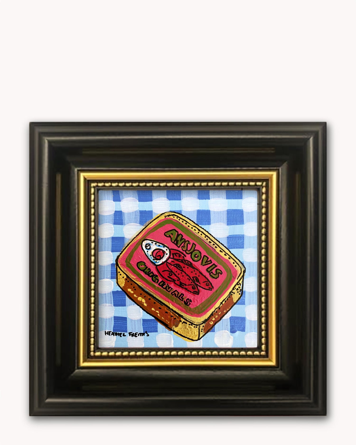 Anchovies Framed Magnet ( Medium )