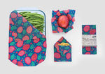 Beeswax Food Wrap - Dragonfruit Print - Knife Shift