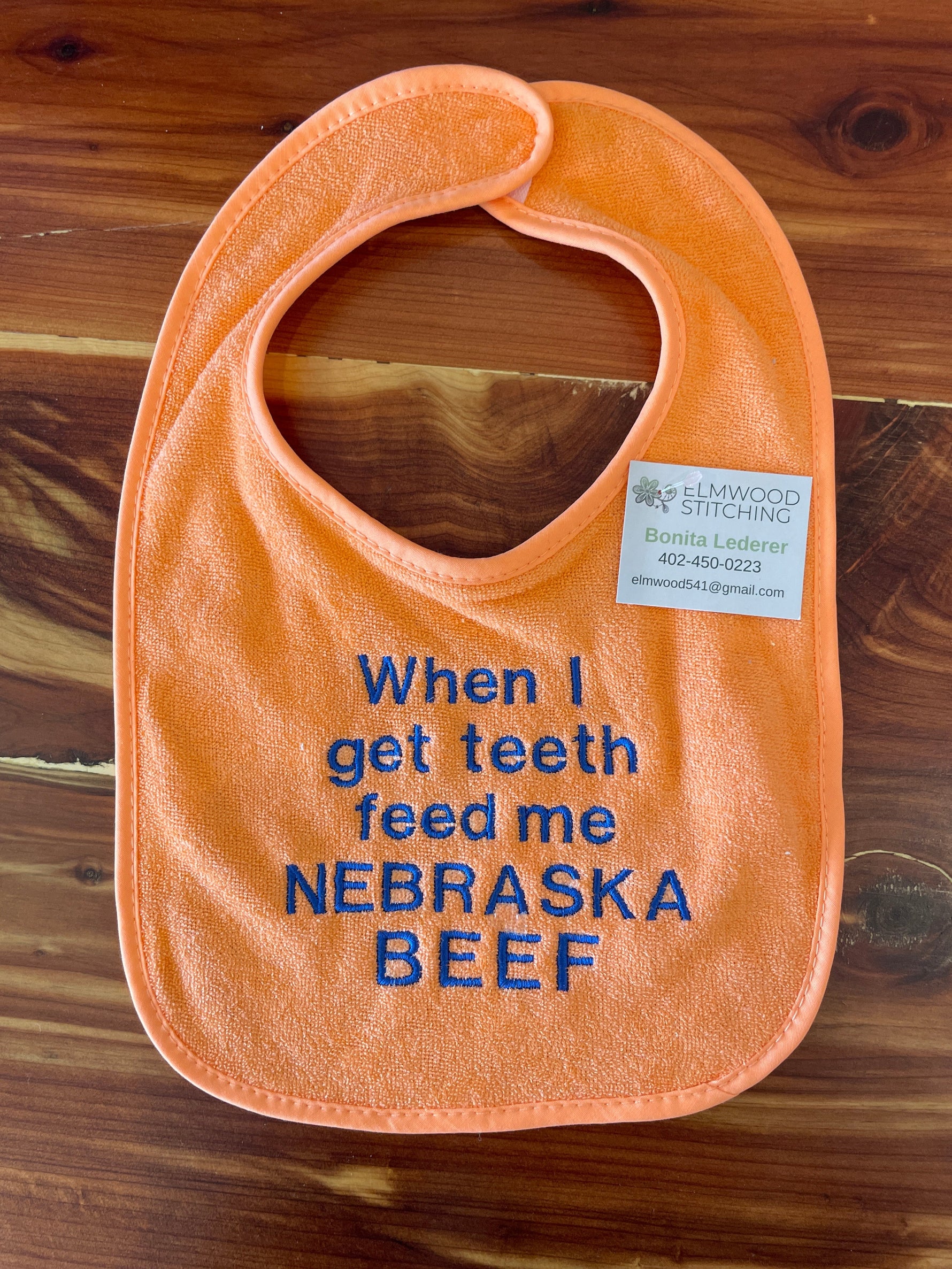 Bibs - Baby ' Eat Beef ' Bibs - Knife Shift