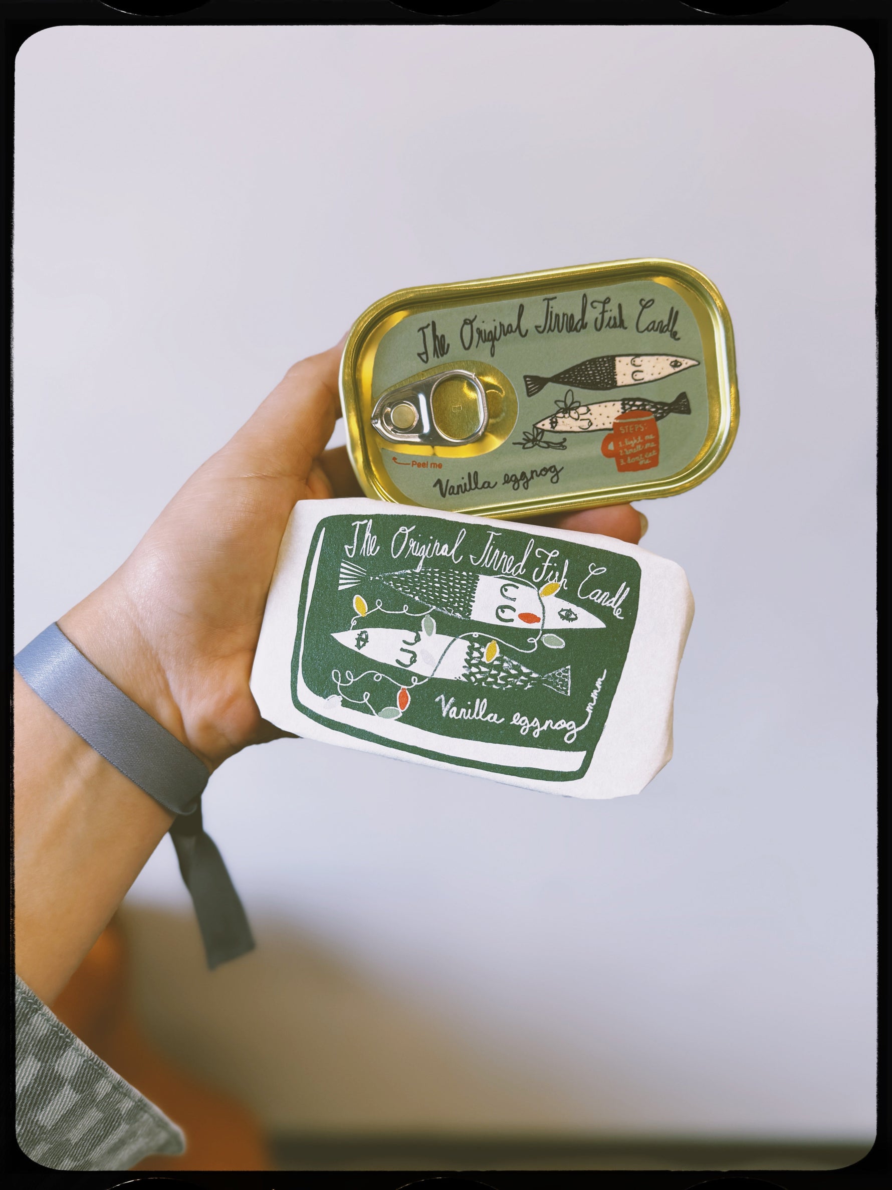 Tinned Fish Candle - Vanilla Eggnog - Knife Shift