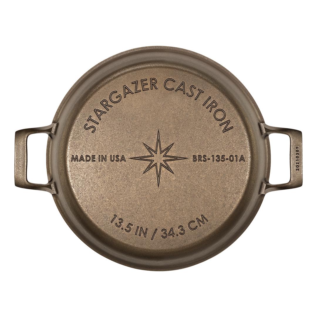 13.5-Inch Cast Iron Braiser - Knife Shift