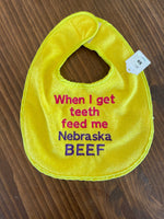 Bibs - Baby ' Eat Beef ' Bibs - Knife Shift