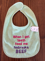 Bibs - Baby ' Eat Beef ' Bibs - Knife Shift