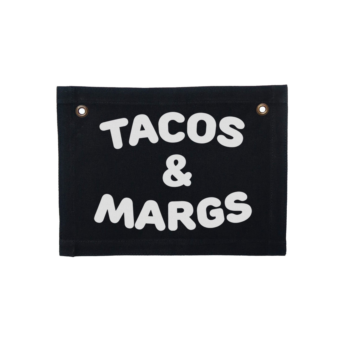 Tacos & Margs Small Canvas Flag - Knife Shift