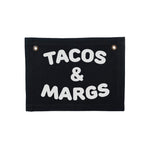 Tacos & Margs Small Canvas Flag - Knife Shift
