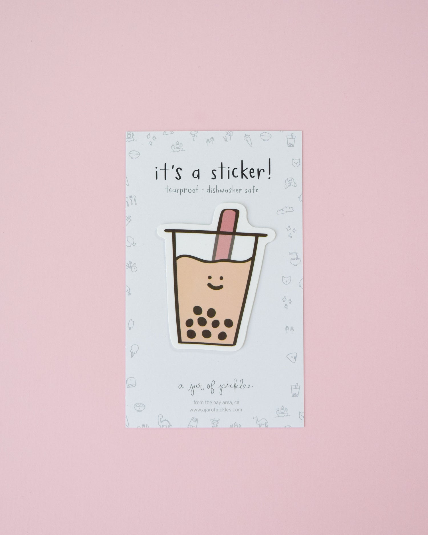 Boba Vinyl Sticker - Knife Shift