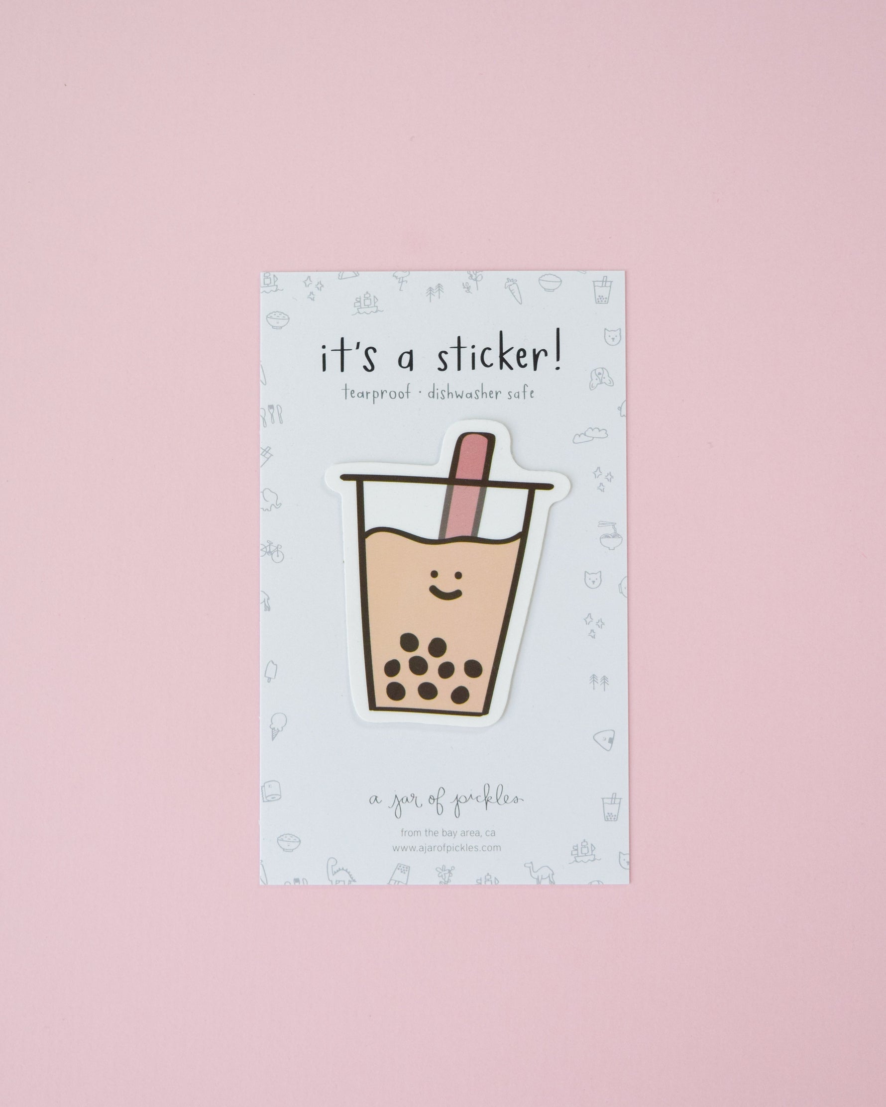 Boba Vinyl Sticker - Knife Shift