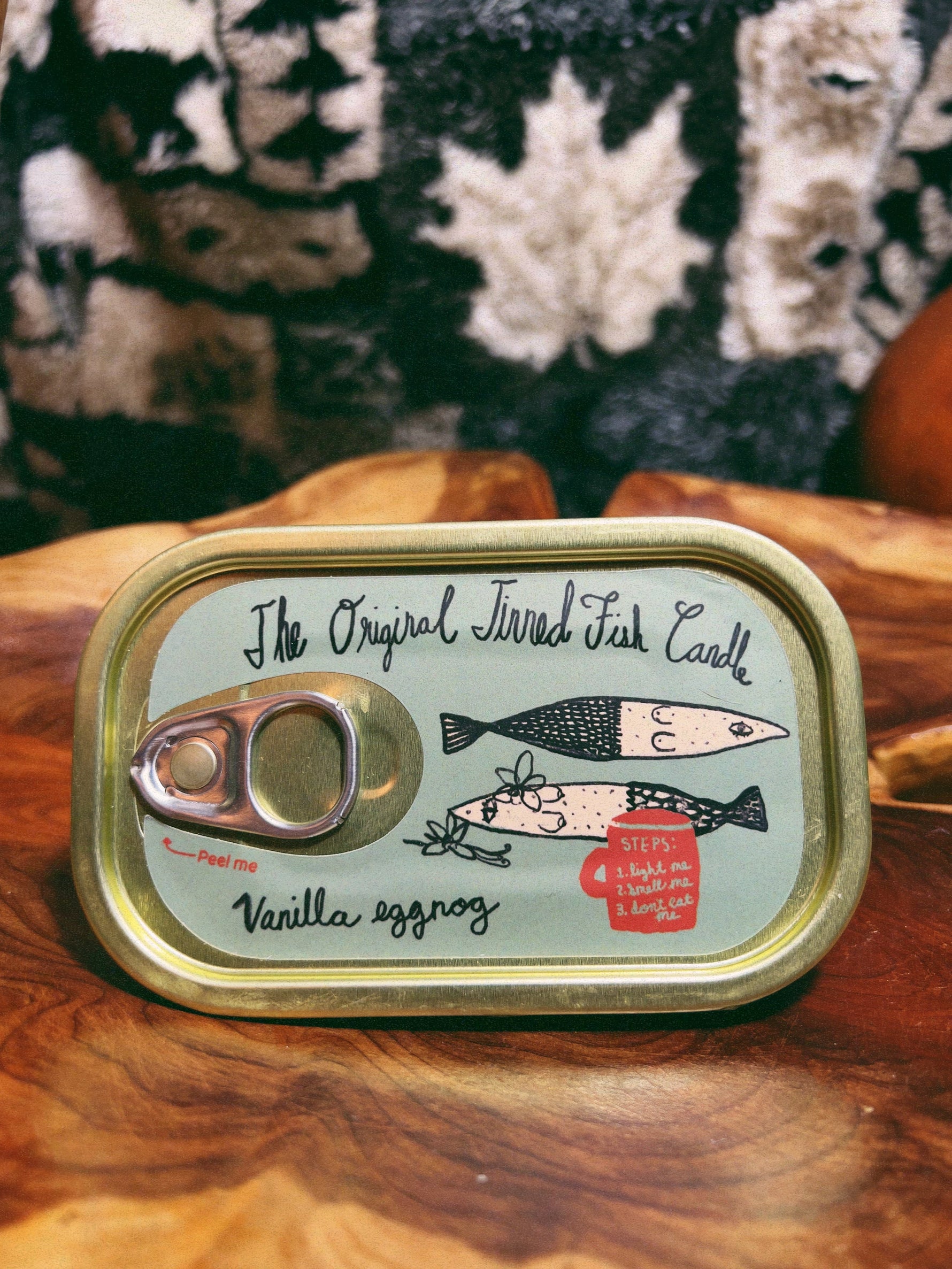 Tinned Fish Candle - Vanilla Eggnog - Knife Shift