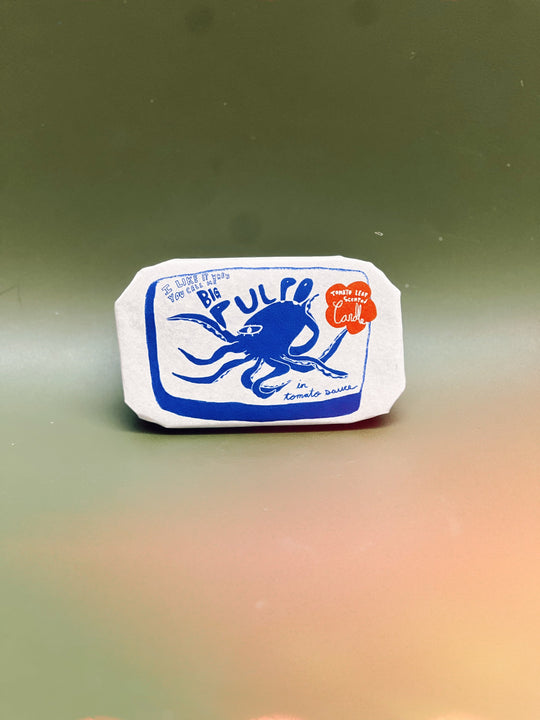 Tinned Fish Candle - Pulpo in Tomato Sauce (Tomato Leaf Scented) - Knife Shift