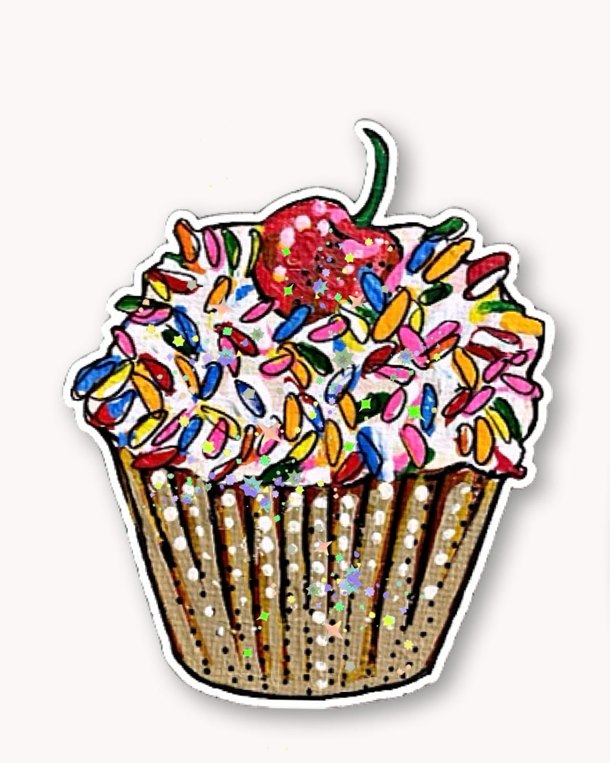 Cupcake Sticker - Knife Shift