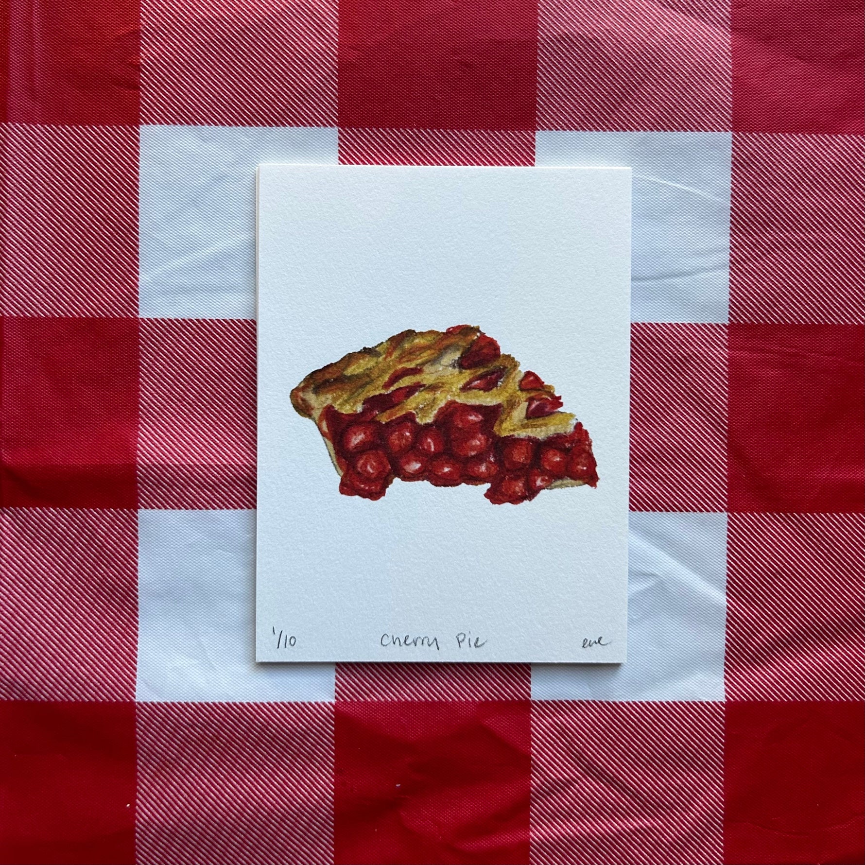 Cherry Pie Print - Knife Shift
