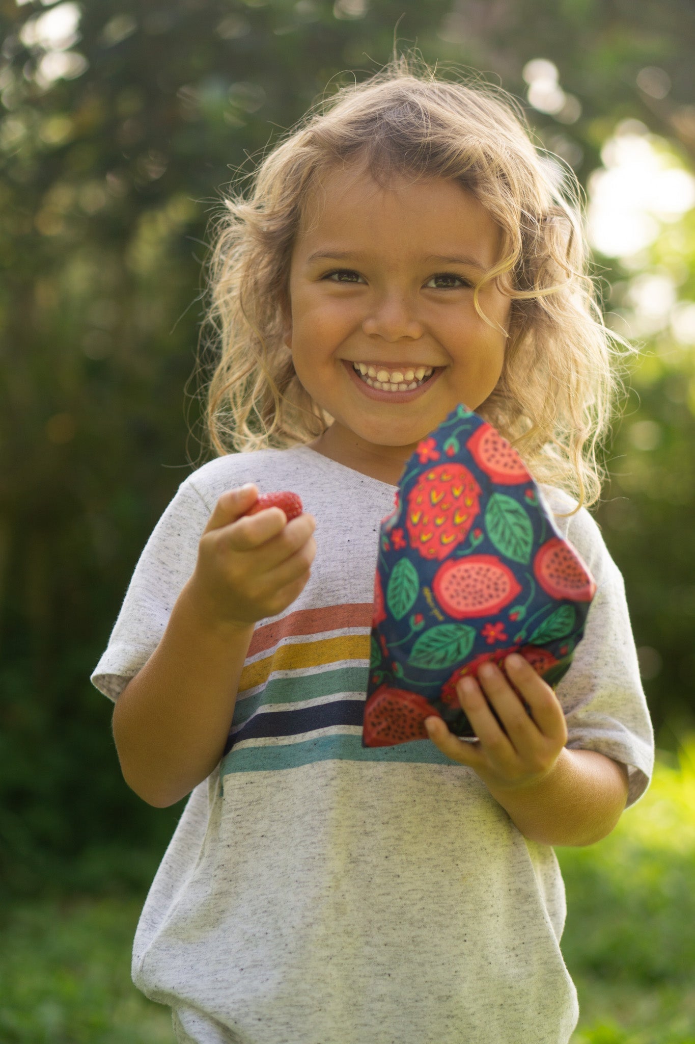 Beeswax Food Wrap - Dragonfruit Print - Knife Shift