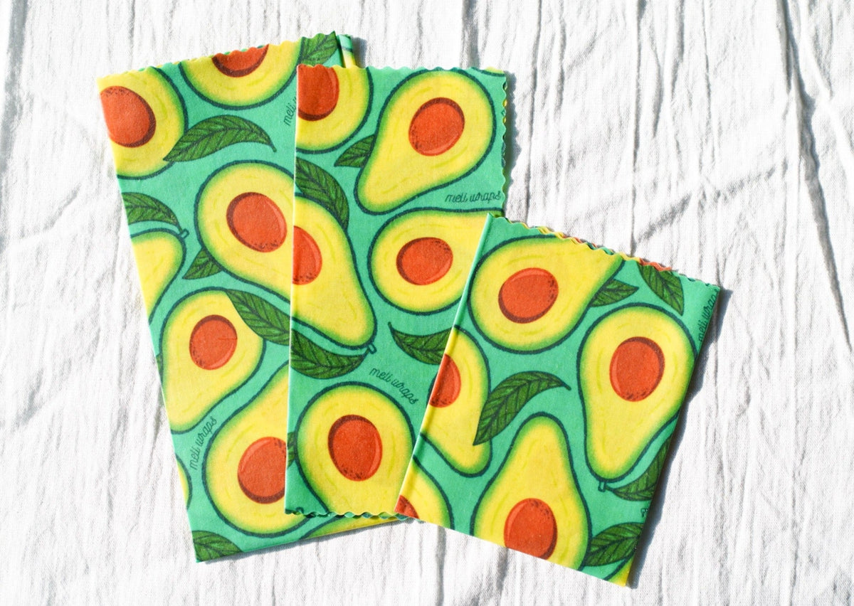 Beeswax Food Wrap - Avocado Print - Knife Shift