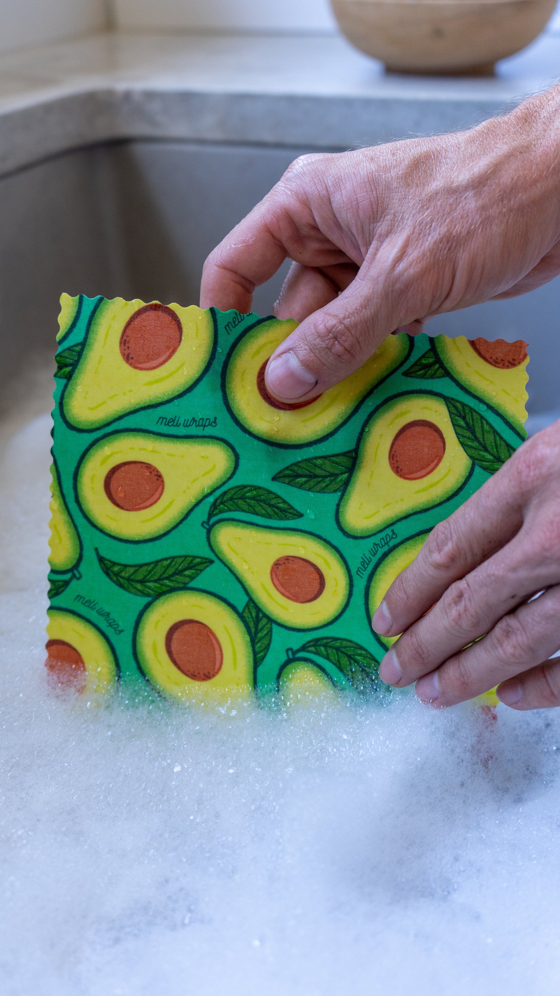 Beeswax Wrap Bulk Roll - Avocado Print - Knife Shift