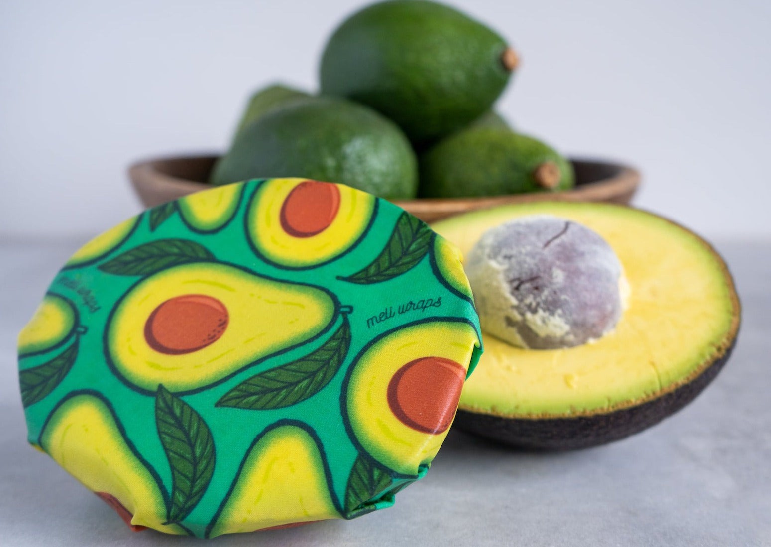 Beeswax Food Wrap - Avocado Print - Knife Shift