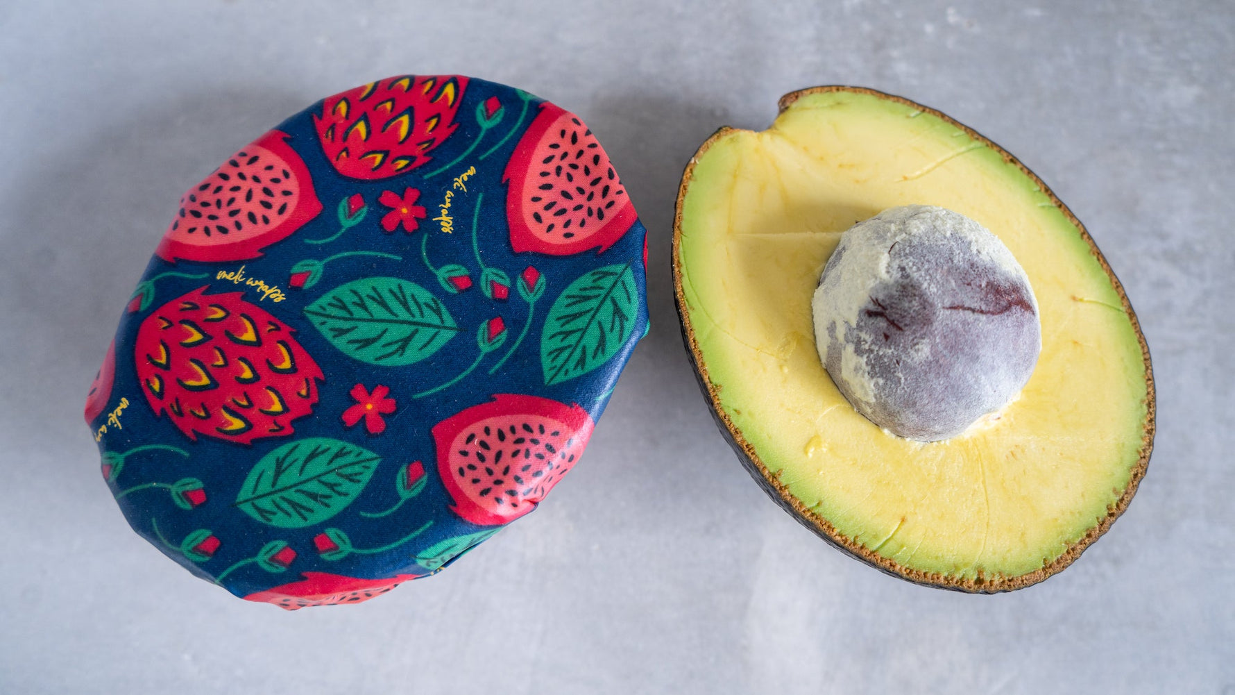 Beeswax Wrap Bulk Roll - Dragonfruit Print - Knife Shift