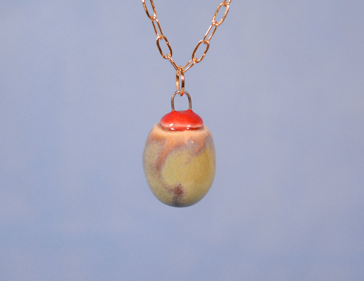 Light Olive Necklace - Knife Shift