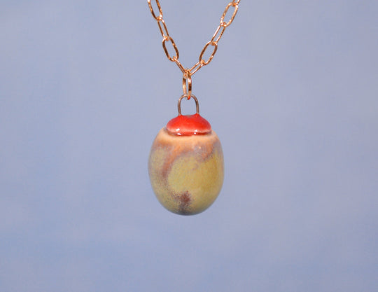 Light Olive Necklace - Knife Shift