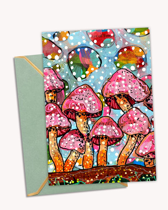 Cotton Candy Caps - Greeting Card / Fine Art Print - Knife Shift