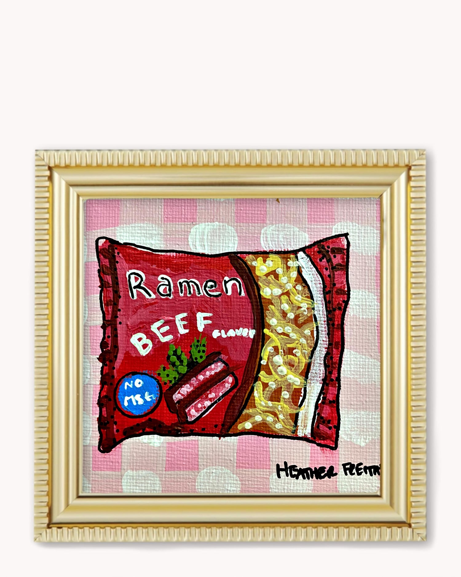 Beef Ramen Framed Magnet ( Medium )