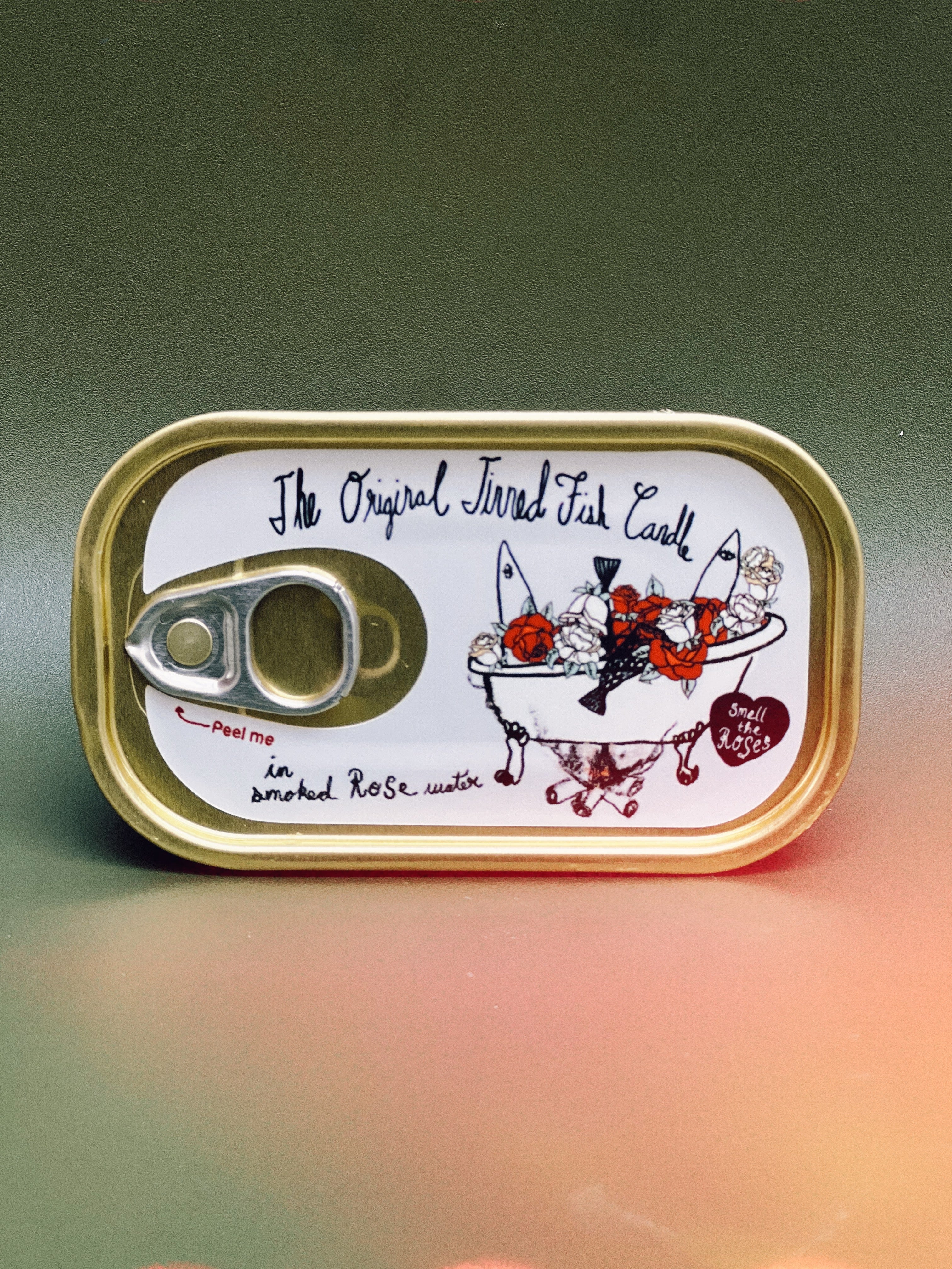 Tinned Fish Candle - Smoked Rose Water - Thumbnail 4