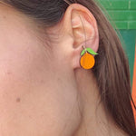 Tangerine Stud Earrings - Knife Shift