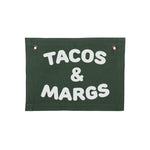 Tacos & Margs Small Canvas Flag - Knife Shift