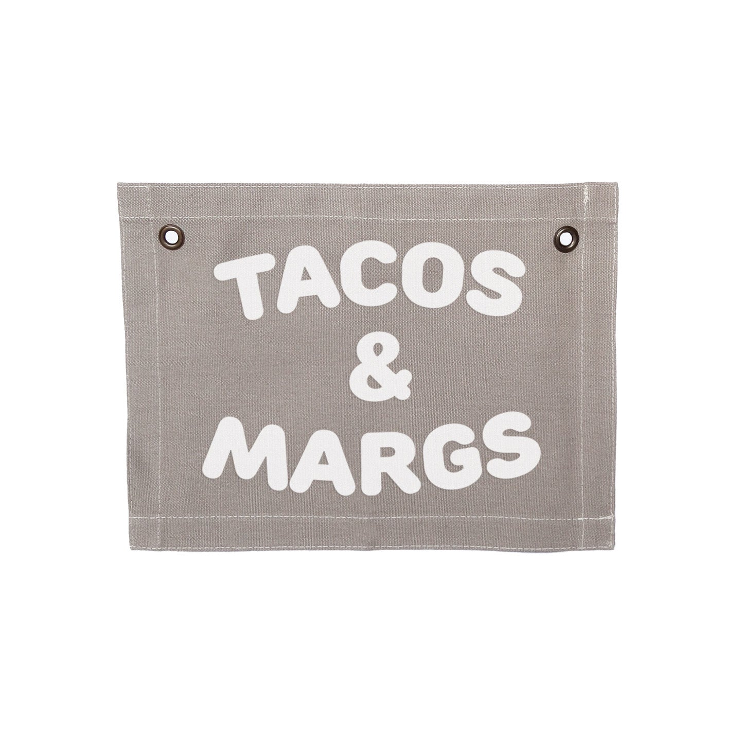 Tacos & Margs Small Canvas Flag - Knife Shift