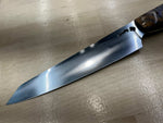 Steaksuki Knife - Orange/Purple Box Elder Burl - CPM154
