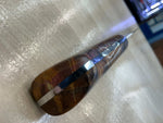 Steaksuki Knife - Orange/Purple Box Elder Burl - CPM154