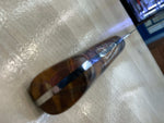 Steaksuki Knife - Orange/Purple Box Elder Burl - CPM154