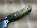 Steaksuki Knife - Purple & Cream Box Elder Burl - CPM154