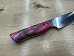 Steaksuki Knife - Pink Box Elder Burl - CPM154