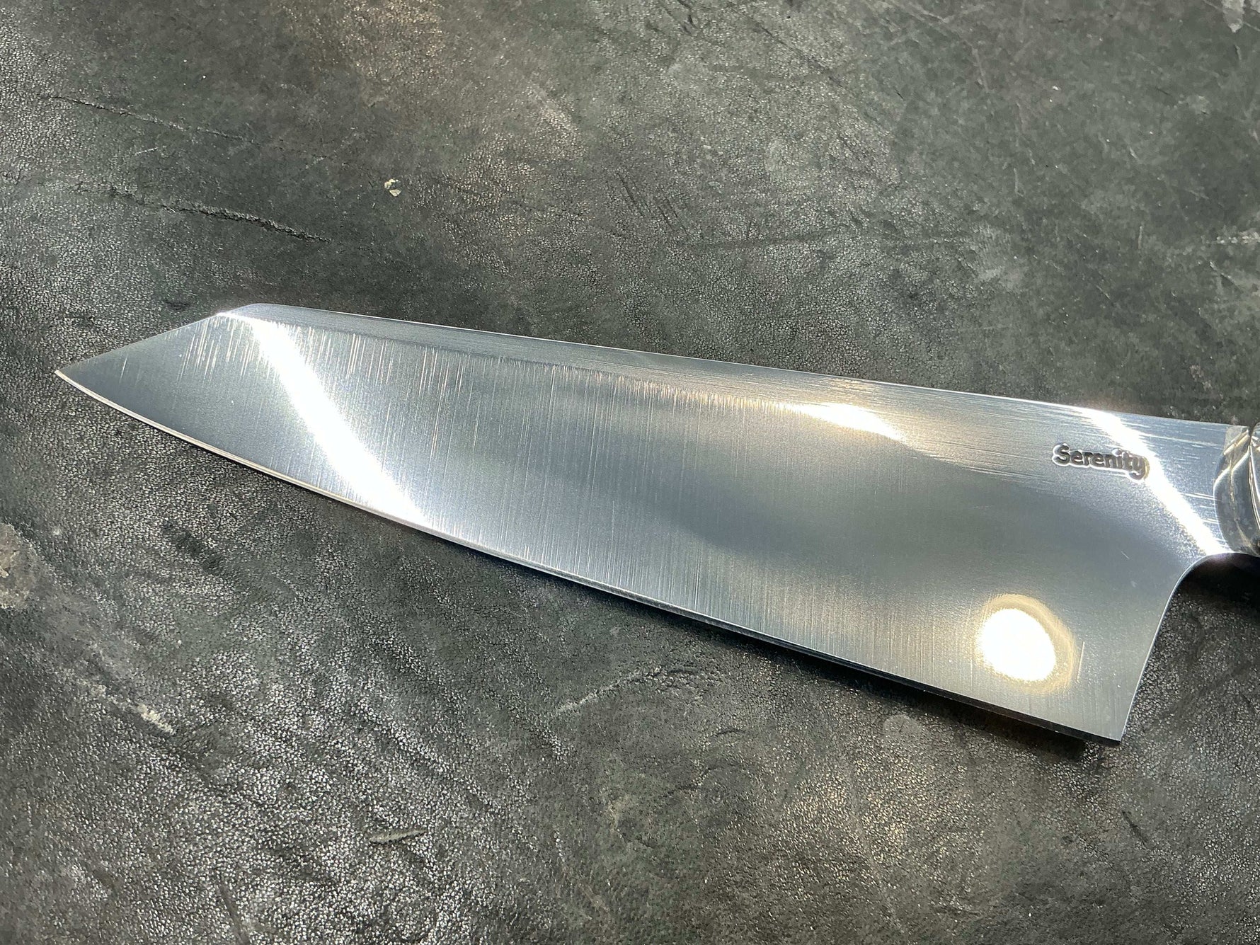 V - Series Petty Knife in CPM154 - 304 SS Bolster & Texas Spalted Pecan - Knife Shift