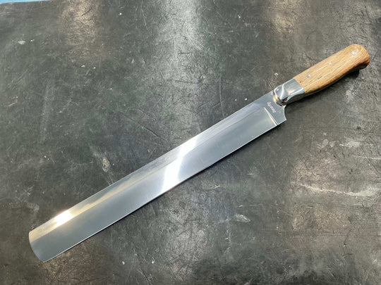 V - Series Deli Slicer in CPM154 - 304 SS Bolster & Texas Spalted Pecan Handle