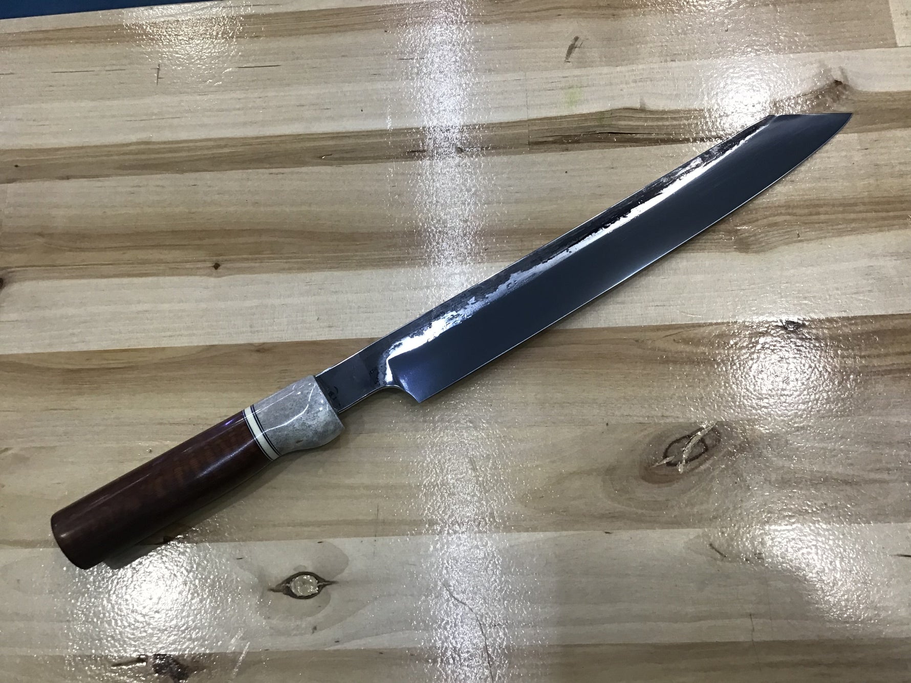 Sujihiki Slicer in CPM154, Anlter, G-10 & Snakewood Handle 11 1/4” (285mm) - Knife Shift