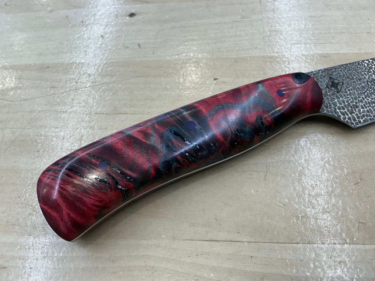 Long Boning Knife - Z-FiNite - Pink Maple Burl Handle - Knife Shift