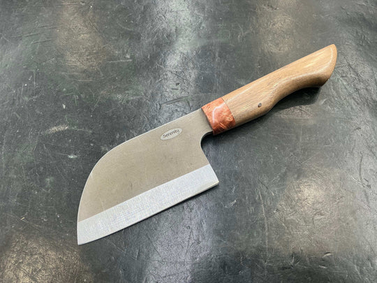 Mini Bunka - CPM MagnaCut - Desert Walnut & Box Elder Burl Handle - Knife Shift