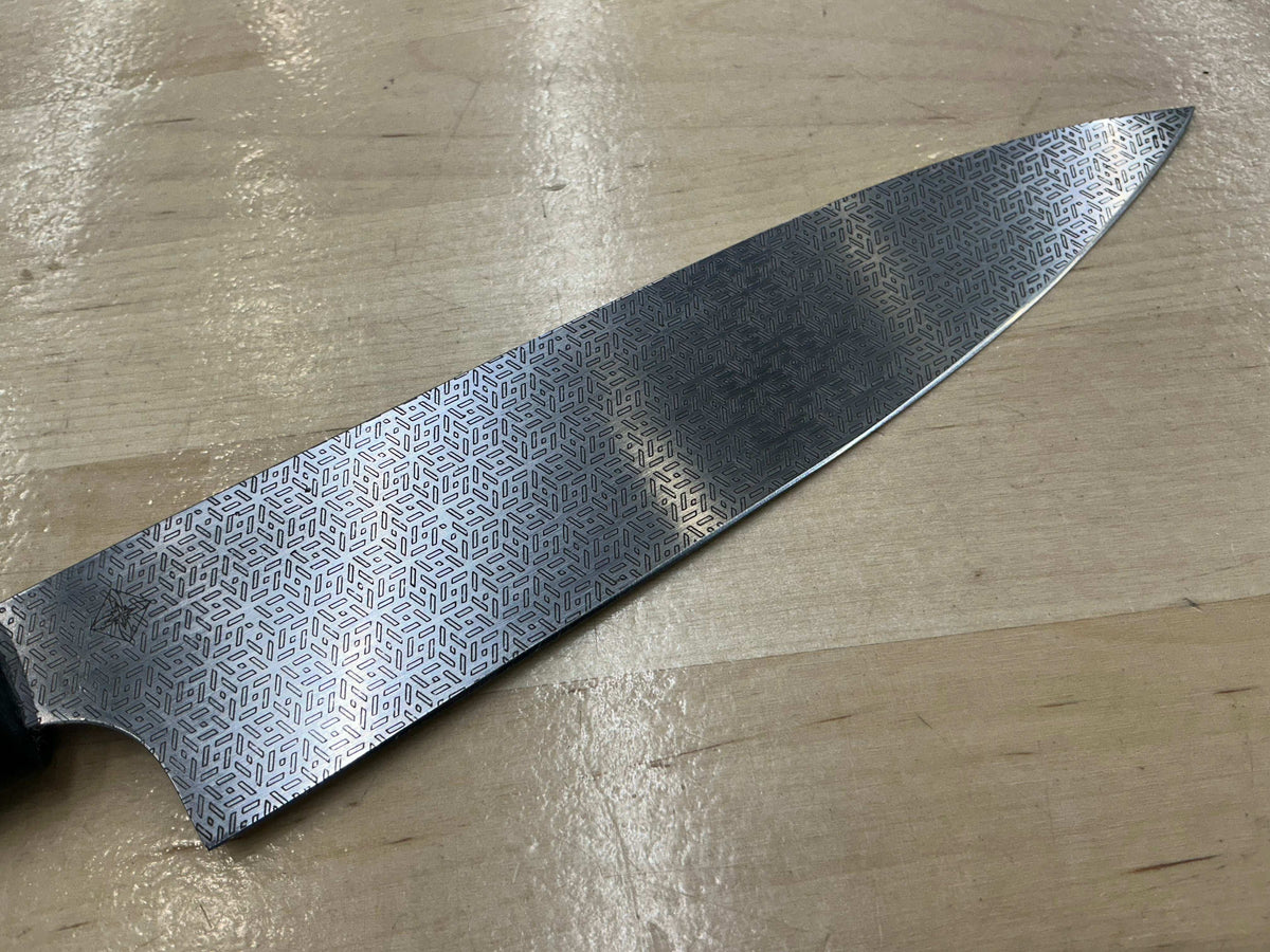 Hidden Tang Gyuto - CPM154 - Blue Spalted Pecan Handle