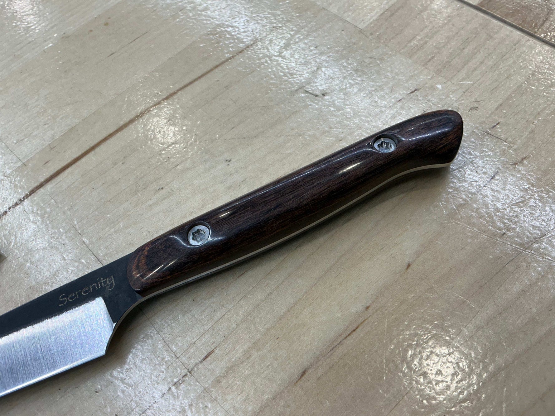 Long Walnut Paring - CPM154 - Liberty Wood Handle - Knife Shift