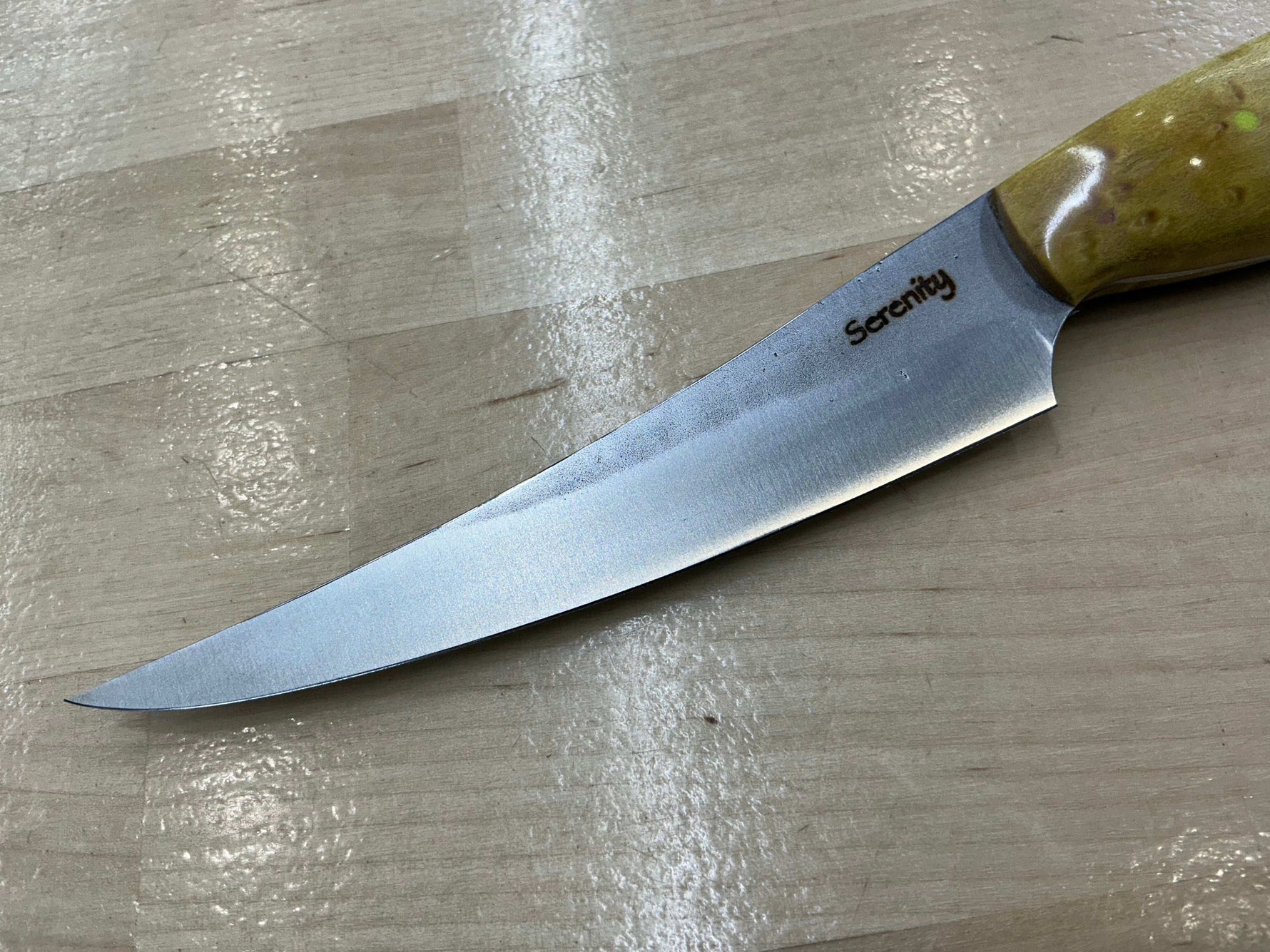 Small Boning Knife - Z-FiNite - Yellow Birch Handle