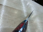 K-Tip Petty/Utility Knife - Red/Blue Box Elder Burl - CPM154 - Knife Shift