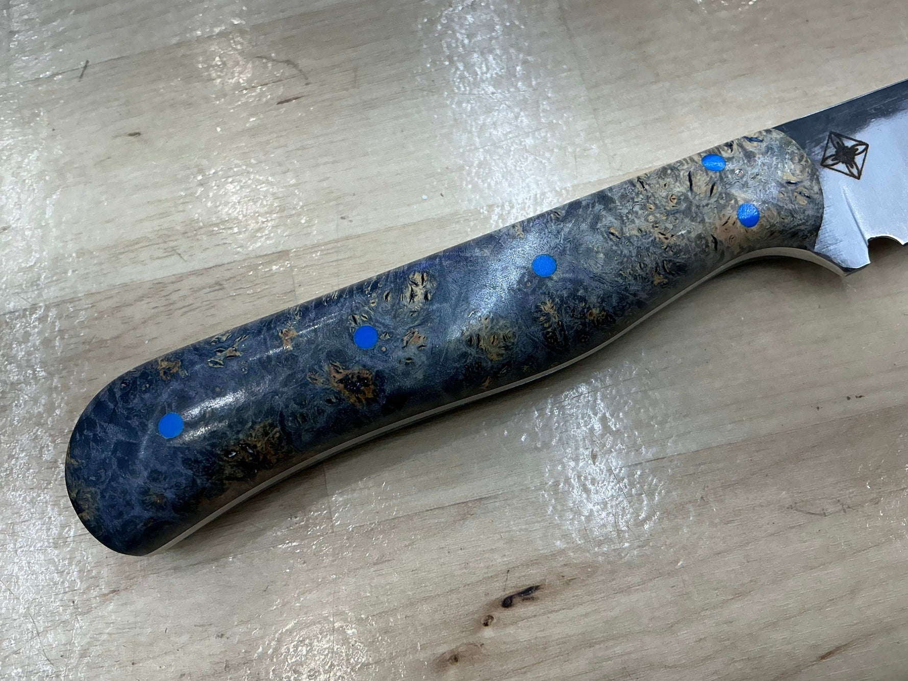 OG Lady’s Paring Knife - CPM154 - Blue Redwood Burl Wood Handle - Knife Shift