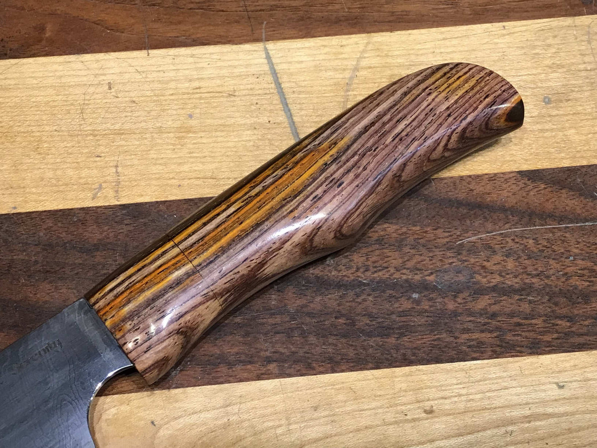Damascus Petty Knife in White 